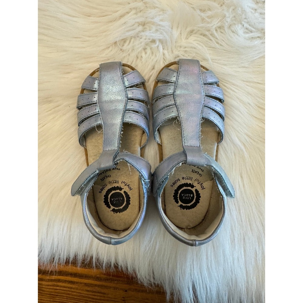 Livie and Luca‎ metallic blue Sandals size 9 GUC - Picture 5 of 5
